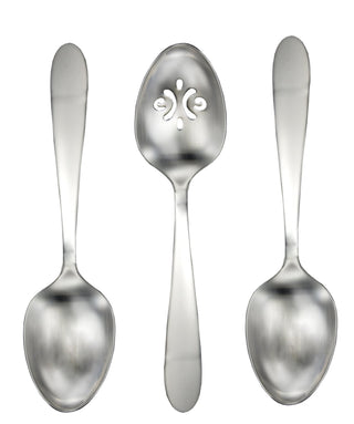 Oneida Vale 3-Piece Serving Spoons, 18/0 stainless steel