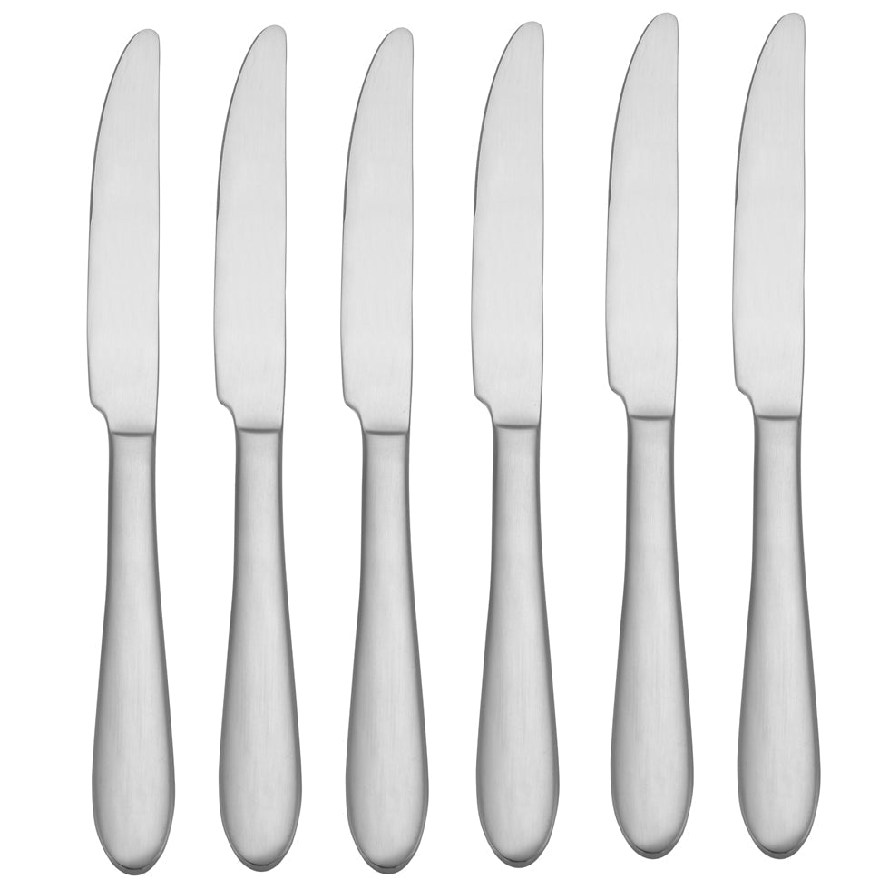 Oneida Vale Dinner Knives, Set of 6, stainless steel