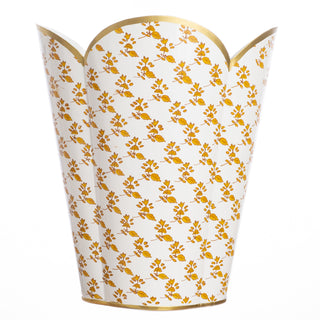 Orange Blossom Wastepaper Basket & Tissue (3 Options) | Elegant Bath Décor