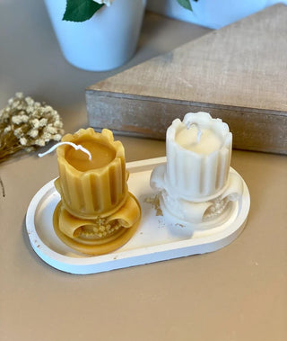 Handmade Jesmonite Tray – Minimalist Decorative Tray