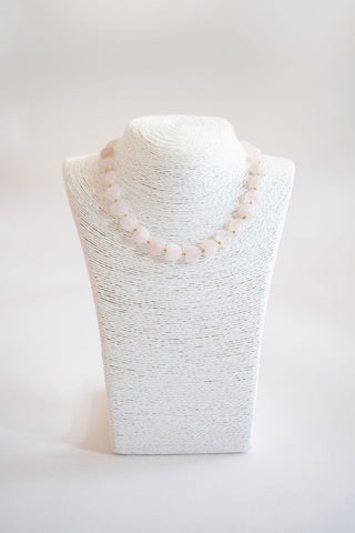 Heart - Quartz Beaded Necklace