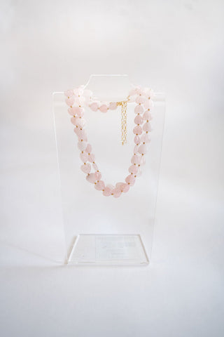 Heart - Quartz Beaded Necklace
