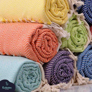 Herringbone Turkish Towel | Oversized Sand-Resistant Cotton Towel