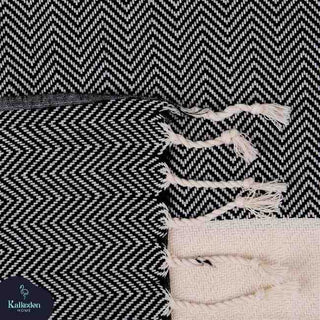 Herringbone Turkish Towel | Oversized Sand-Resistant Cotton Towel