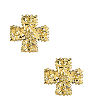 Hope Cross Stud Earrings