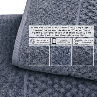 Grayson Cotton Diamond Waffle Weave Bath Towel Set