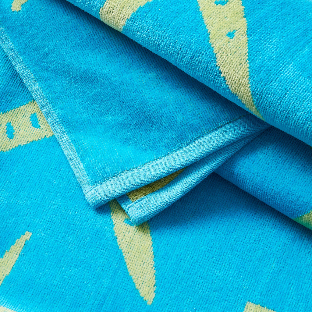 Elegant Cotton Velour Beach Towel Set – Maui Collection (2-Pack)