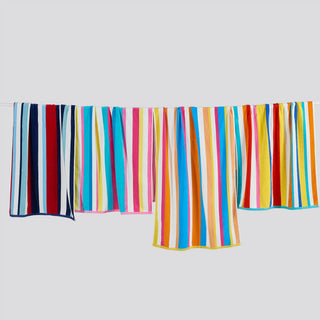 Elegant Cotton Velour Cabana Stripe Beach Towel – Novia Collection