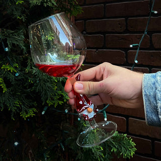 3D Heart Gnome Stemless Wine Glasses – Set of 2