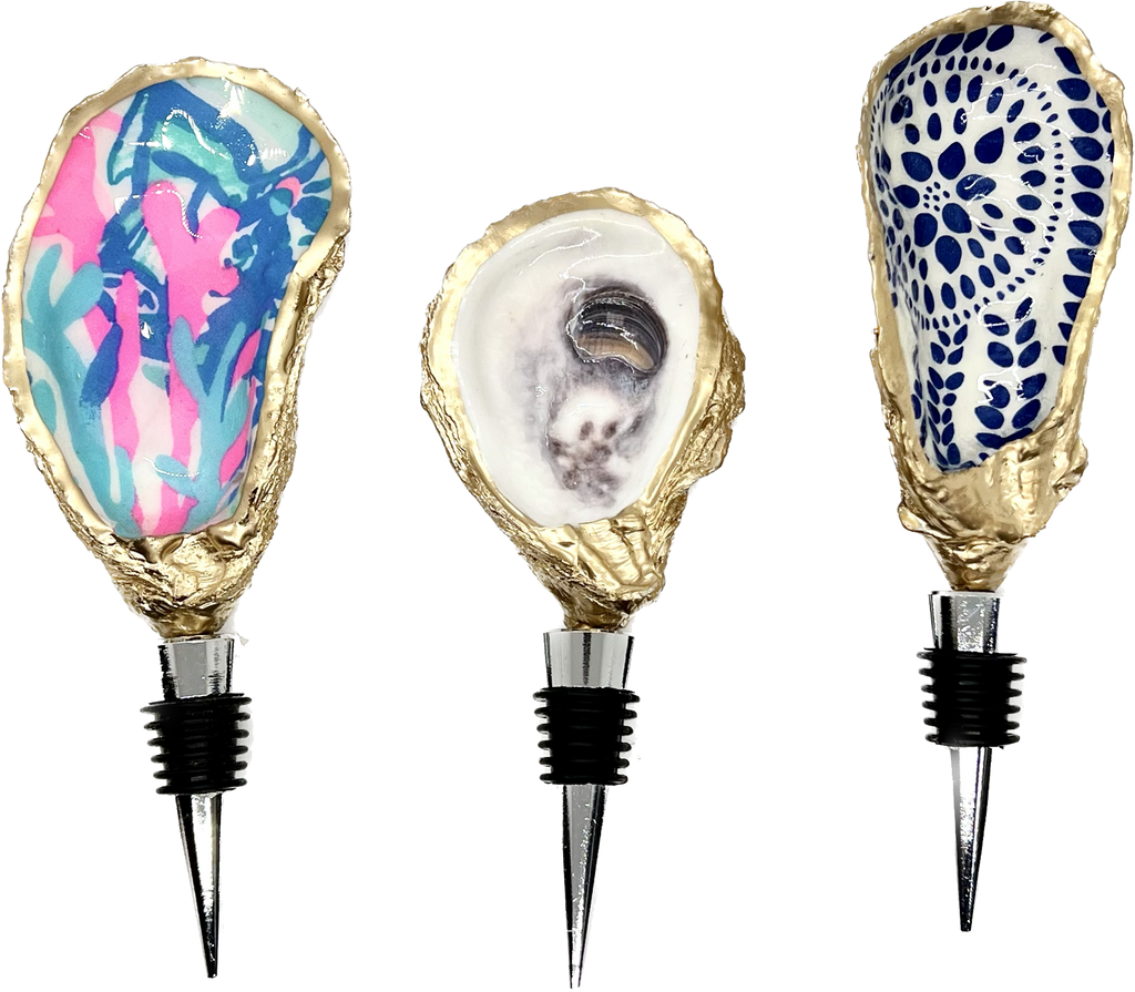 Gold Gilded Oyster Wine Stopper