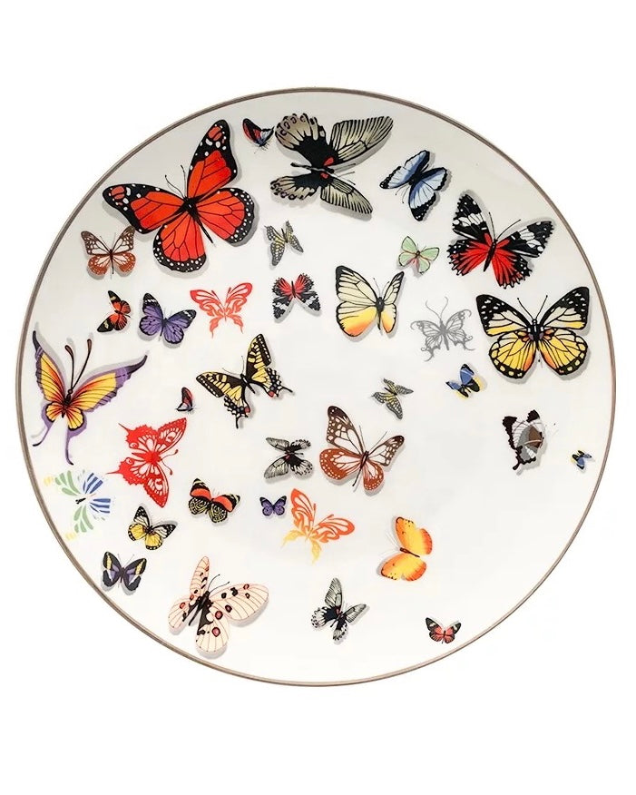 Butterfly Bone China Dish Set Service for 4