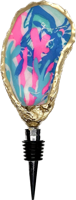 Gold Gilded Oyster Wine Stopper