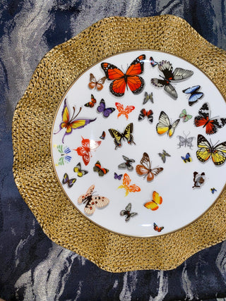 Butterfly Bone China Dish Set Service for 4