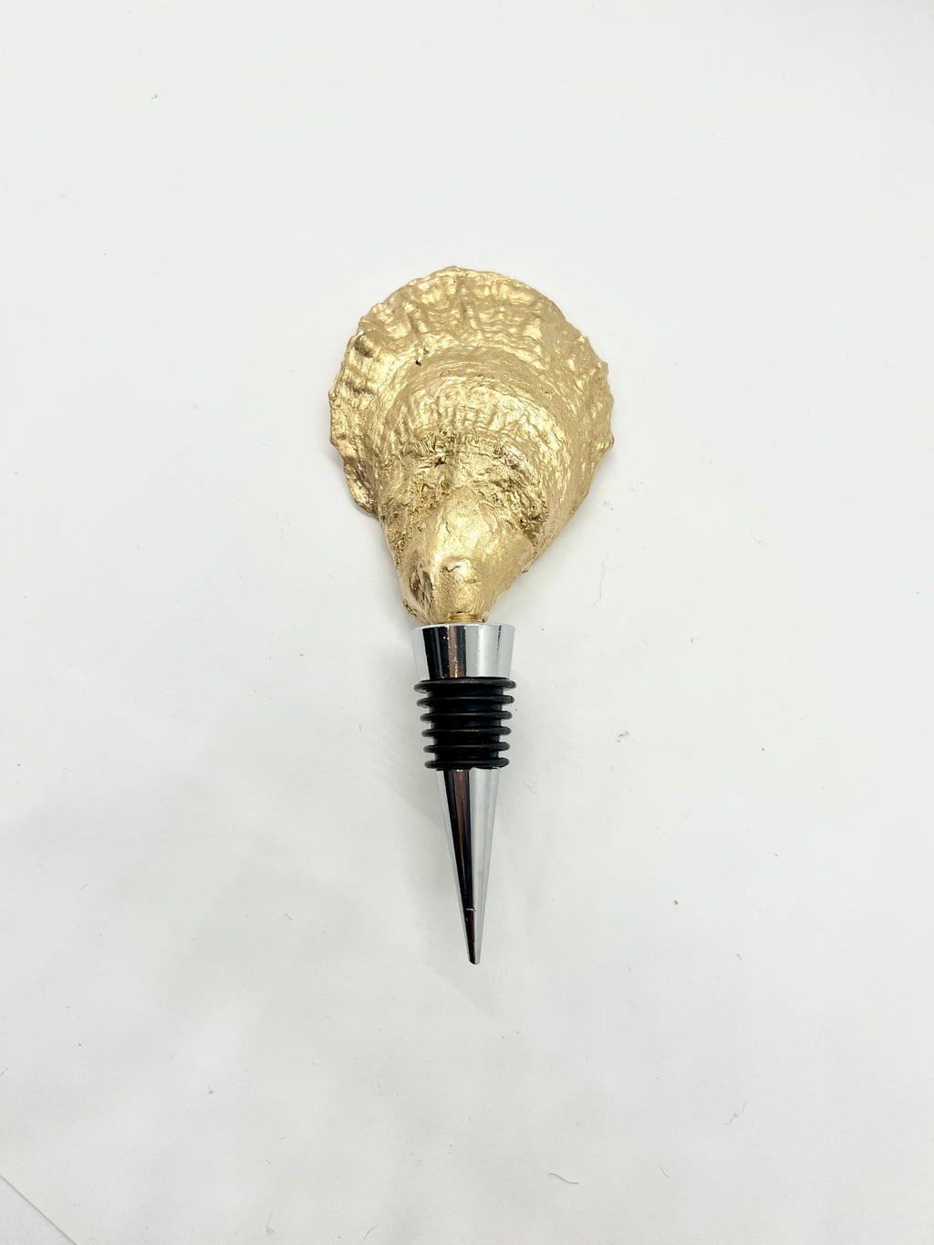 Gold Gilded Oyster Wine Stopper