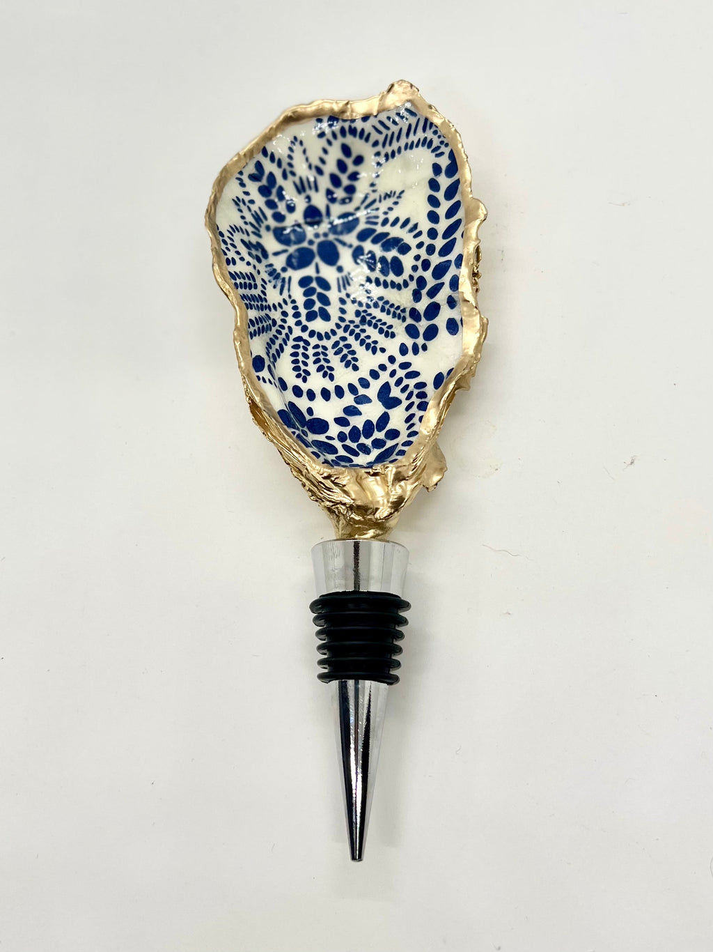 Gold Gilded Oyster Wine Stopper