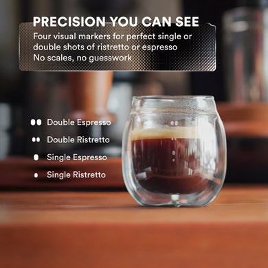 Double-Wall Espresso Pouring Glasses with Spout – Set of 2