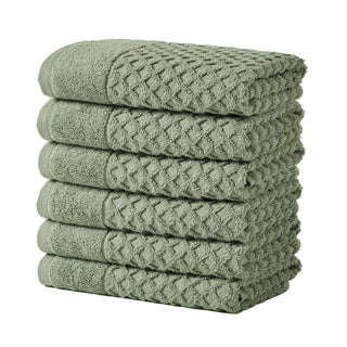 Grayson Cotton Diamond Waffle Weave Bath Towel Set