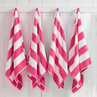 Elegant Cotton Velour Cabana Stripe Beach Towel – Novia Collection