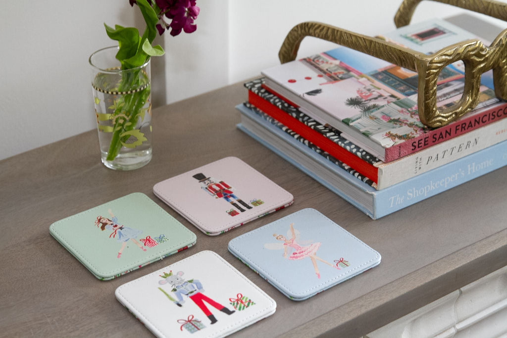 Elegant Nutcracker Ballet Holiday Coasters – Set of 4