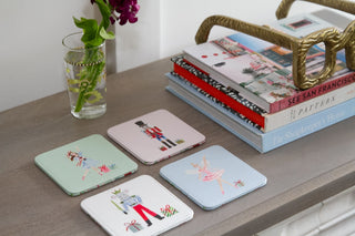 Elegant Nutcracker Ballet Holiday Coasters – Set of 4