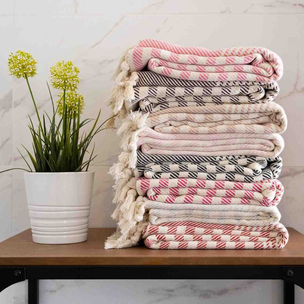 Bora Peshtemal | Jacquard Turkish Cotton Throw & Wedding Shawl