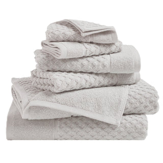 Grayson Cotton Diamond Waffle Weave Bath Towel Set