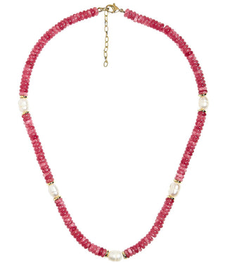 Jenny Quartz Beaded Necklace with Freshwater Pearl