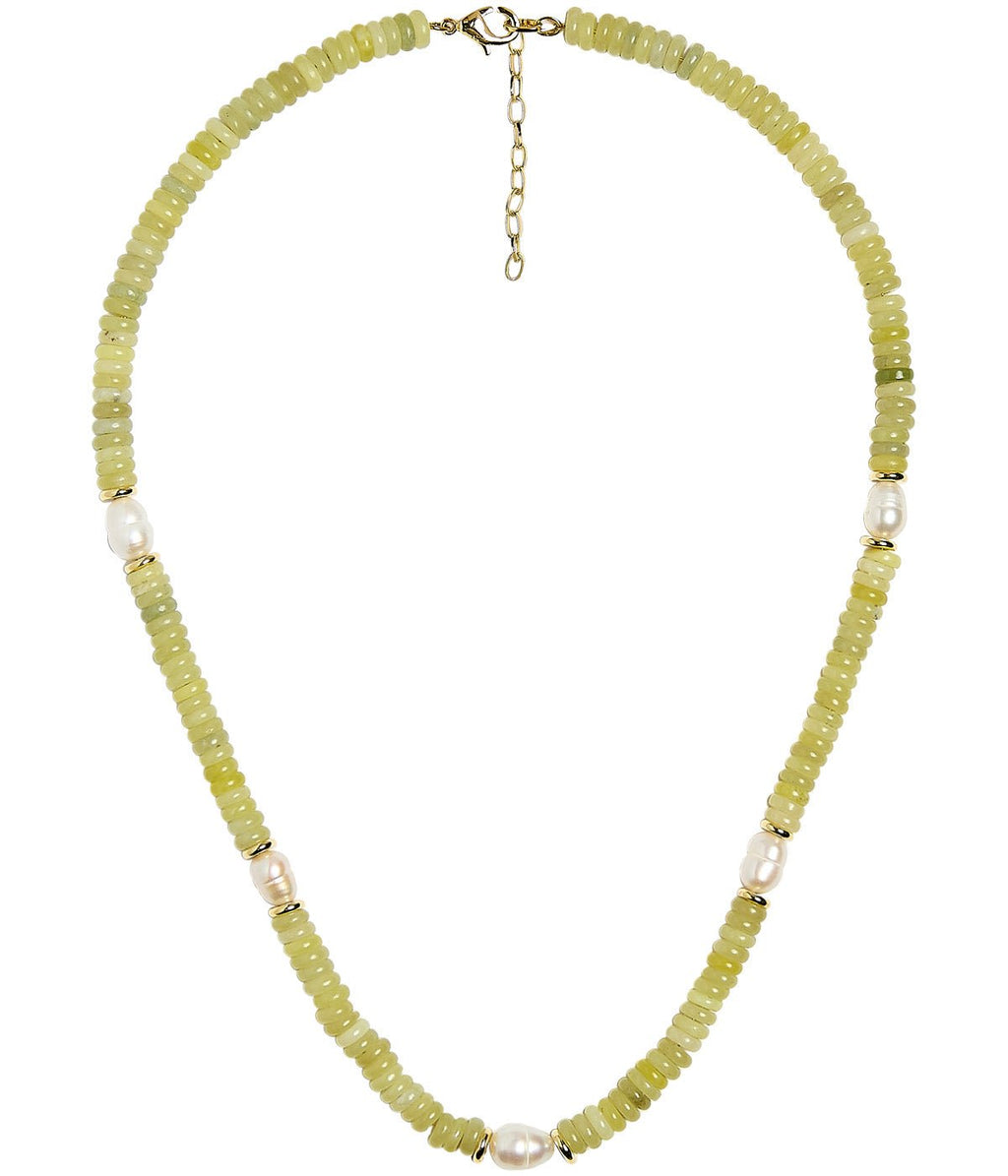 Jenny Quartz Beaded Necklace with Freshwater Pearl