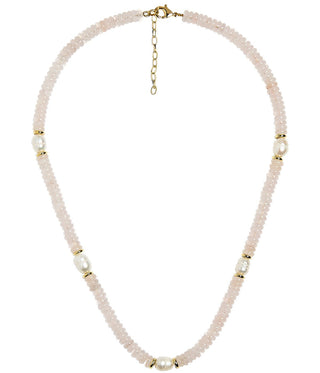 Jenny Quartz Beaded Necklace with Freshwater Pearl