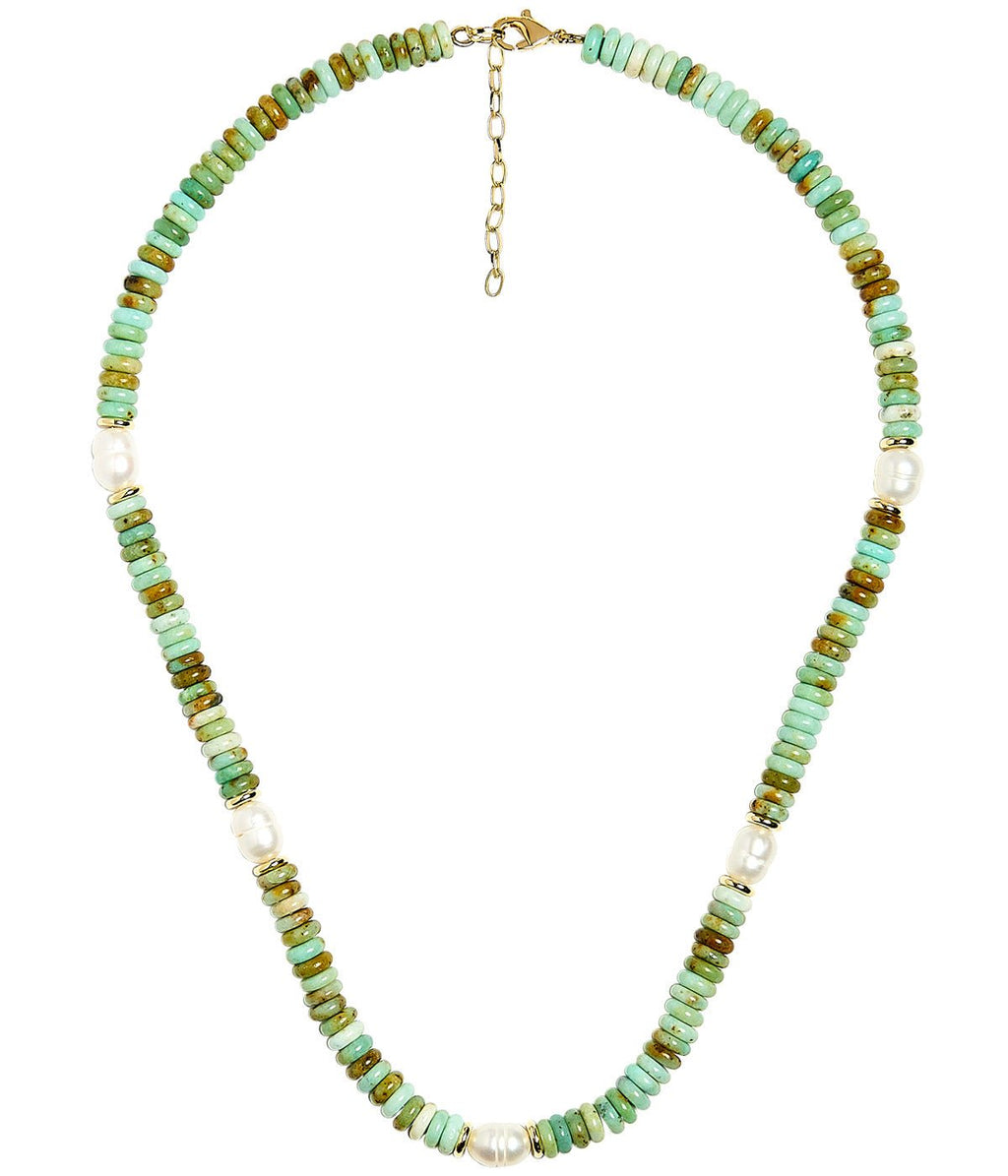 Jenny Quartz Beaded Necklace with Freshwater Pearl