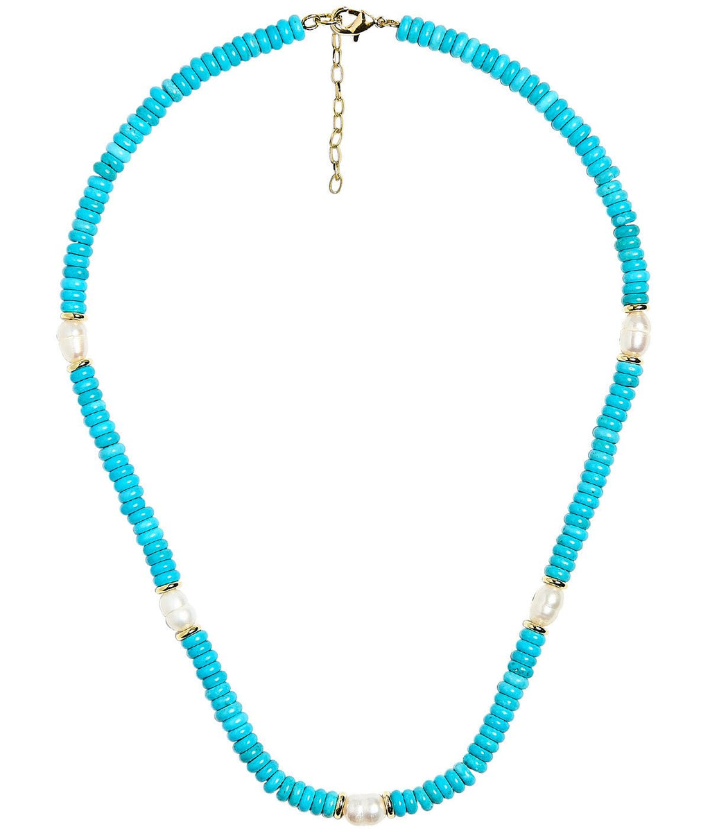 Jenny Quartz Beaded Necklace with Freshwater Pearl