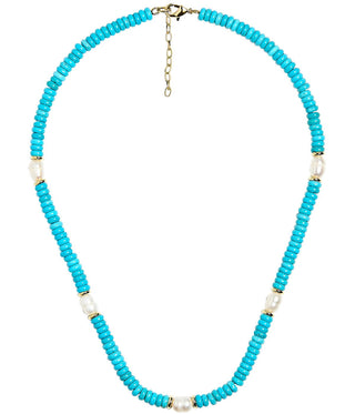 Jenny Quartz Beaded Necklace with Freshwater Pearl