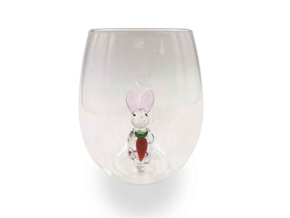 3D Easter Bunny Stemless Wine Glasses – Set of 2