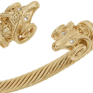 Ram’s Head Gold Cuff