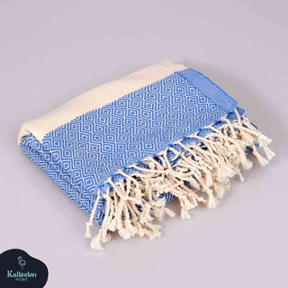 Diamond Turkish Cotton Beach Towel | Quick-Dry & Sand Resistant