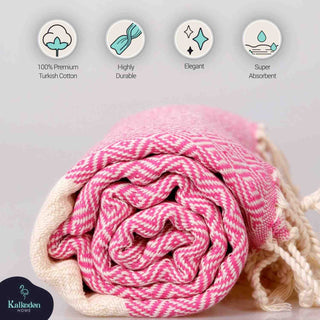 Diamond Turkish Cotton Beach Towel | Quick-Dry & Sand Resistant