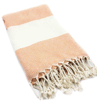 Diamond Turkish Cotton Beach Towel | Quick-Dry & Sand Resistant