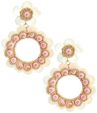 Kara Mother of Pearl Seashell Earrings