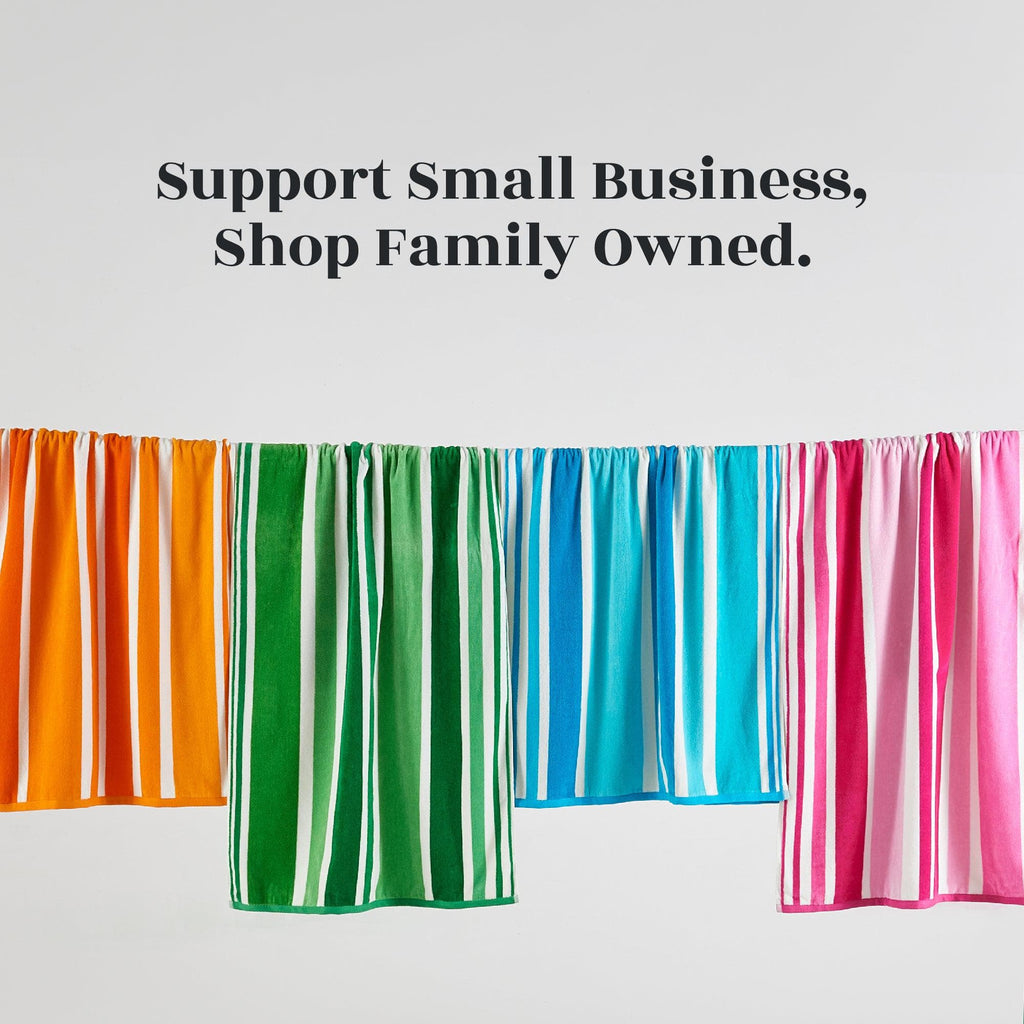 Elegant Cotton Velour Cabana Stripe Beach Towel – Novia Collection