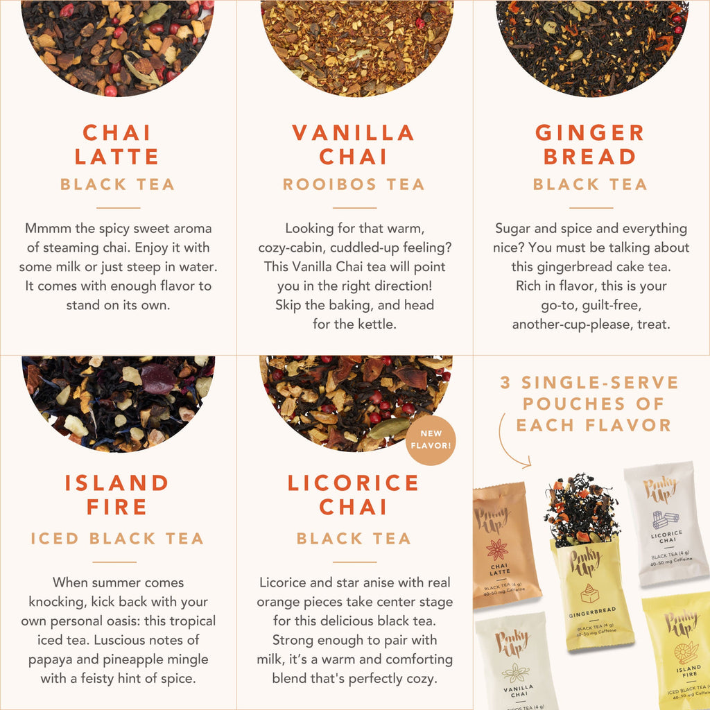 Chai Tea Sampler Set | Loose Leaf Tea Collection Gift Set