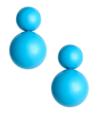 Large Audrey Stud Earring Turquoise - Belle of the Ball Collection