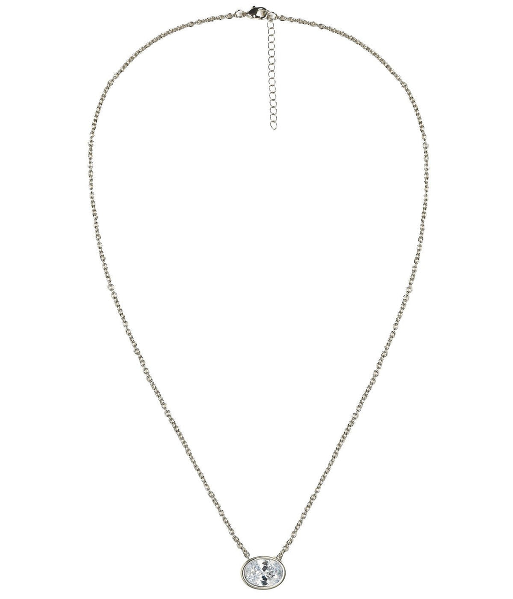 Large Oval Bezel Necklace