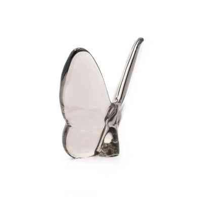 Le Mariposa Crystal Butterfly Figurine in Gray/Silver - Anara Lifestyle