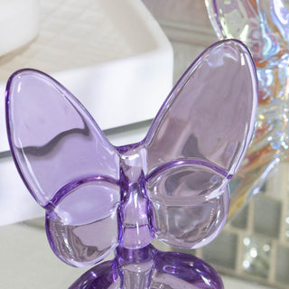 Le Mariposa Crystal Butterfly Figurine in Purple by Lainy Home - Anara Lifestyle