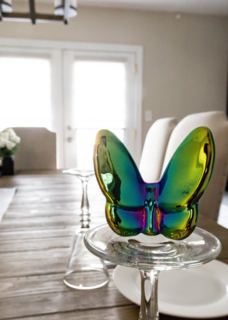 Le Mariposa Crystal Butterfly Figurine in Solid Iridescent by Lainy Home - Anara Lifestyle