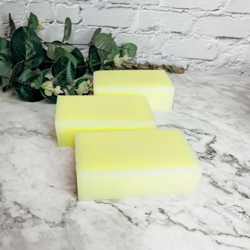 Lemon Sea Salt Exfoliating Soap Bar – Fresh Citrus Cold Process (4.5–4.8 oz)
