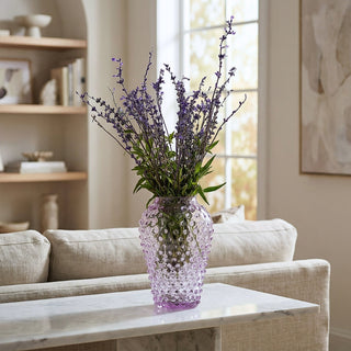 Hobnail Glass Vase in Lilac Bloom – Barrel
