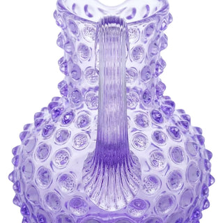 Hobnail Glass Creamer Jug in Lilac Bloom – 1 Liter