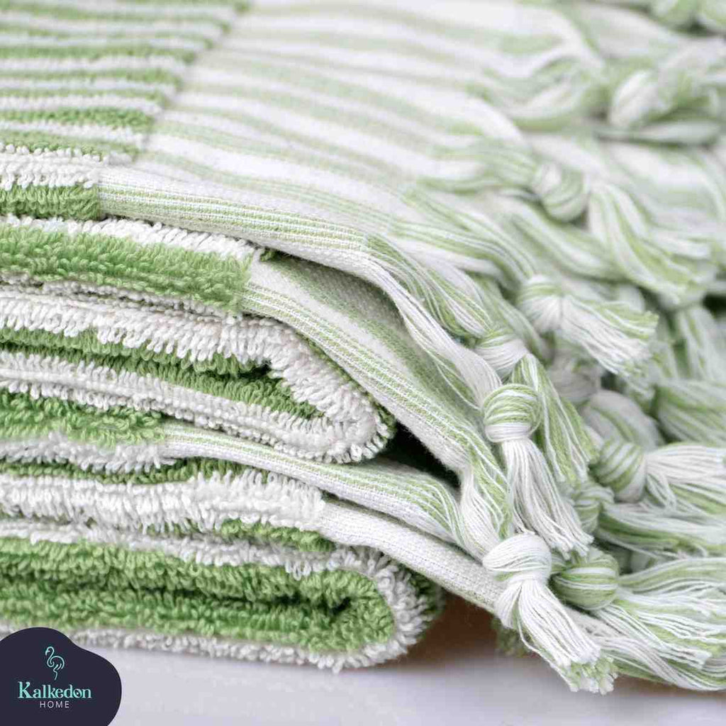 Striped Hand Towel | Organic Cotton Plush & Absorbent
