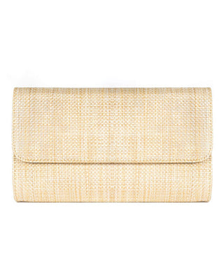Avery Straw Clutch – Convertible Crossbody